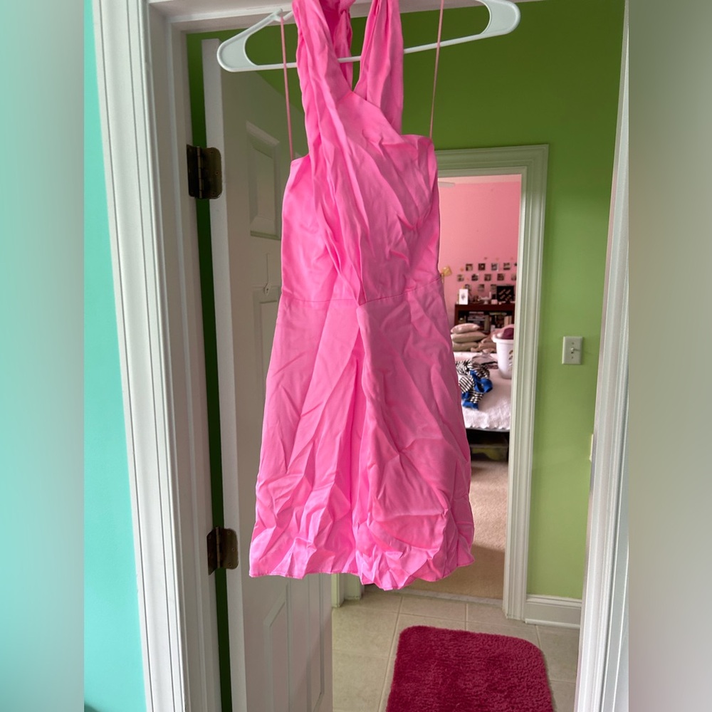Amanda Uprichard mini open back halter dress